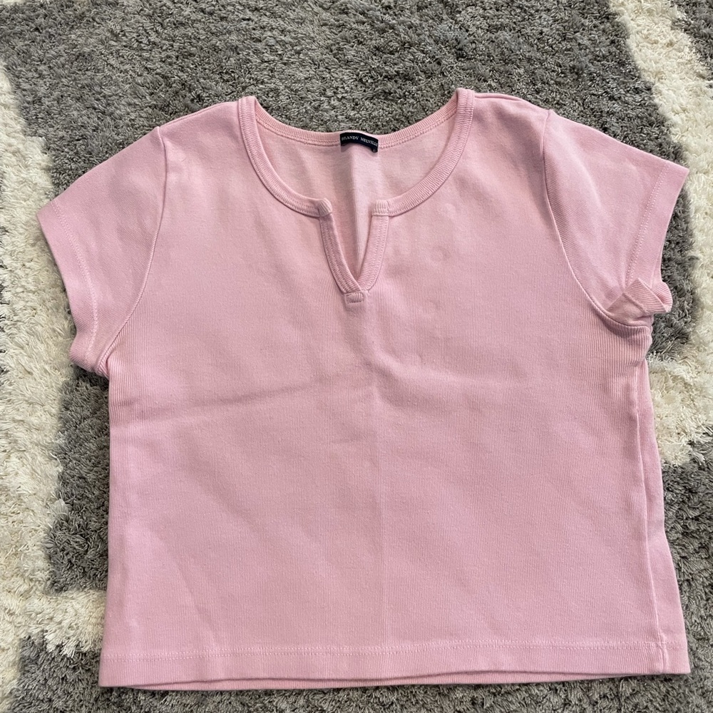 Rare Pink Brandy Melville Ashlyn Top